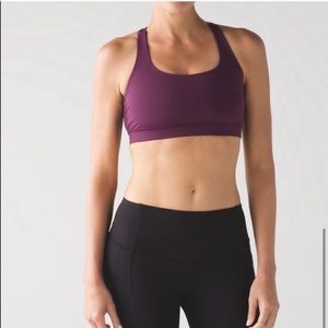 Lululemon Purple Energy Bra Sports Bra